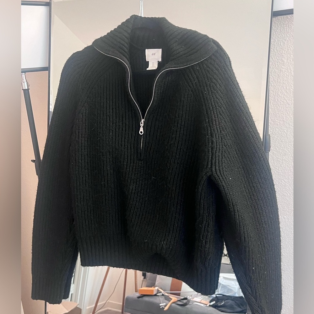 H&M quarter zip sweater